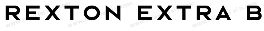 Rexton Extra Bold ExtraBold字体转换